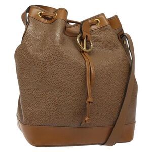 Christian Dior Vintage Leather Brown Leather Shoulder Bag Bag
